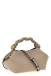 small ganni bou handbag in leather-effect fabric