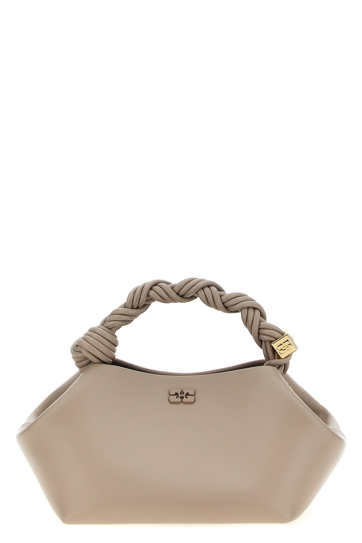 small ganni bou handbag in leather-effect fabric