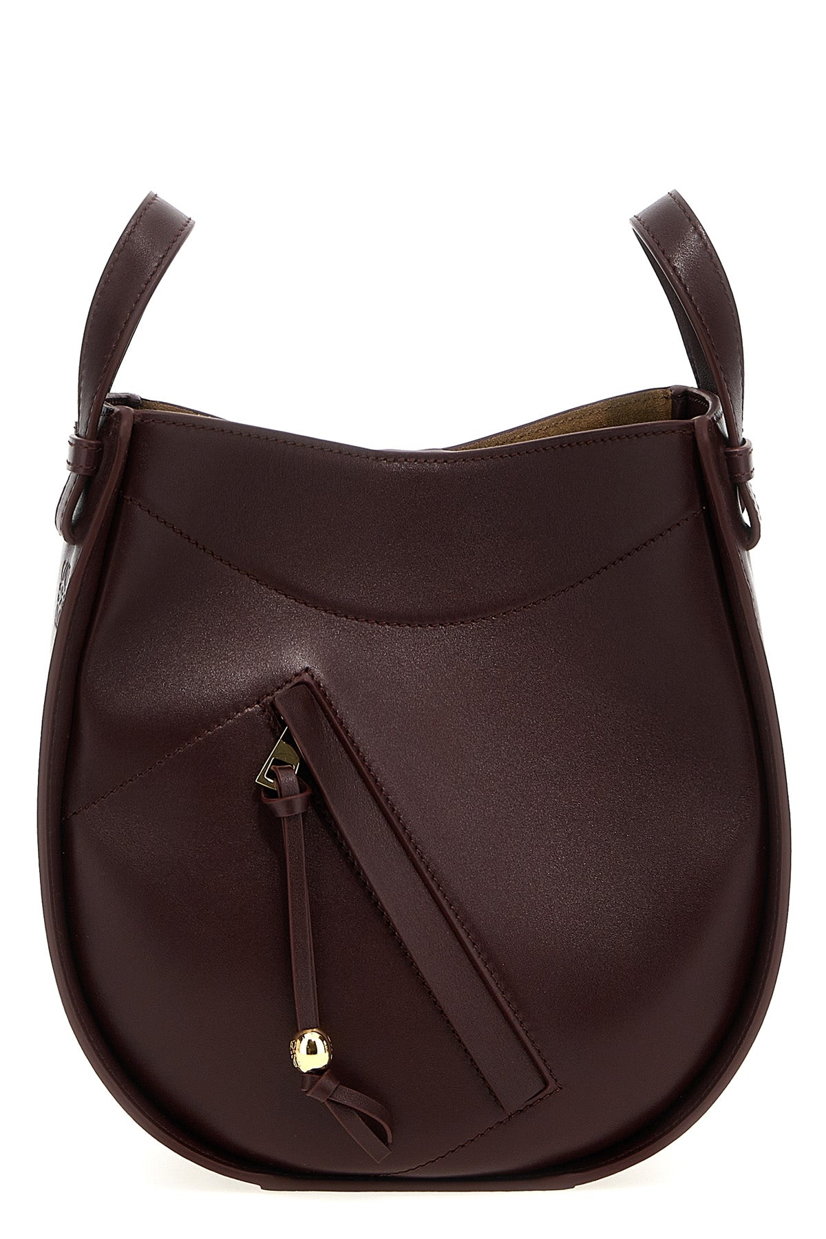 hammock slice crossbody bag in shiny calf leather