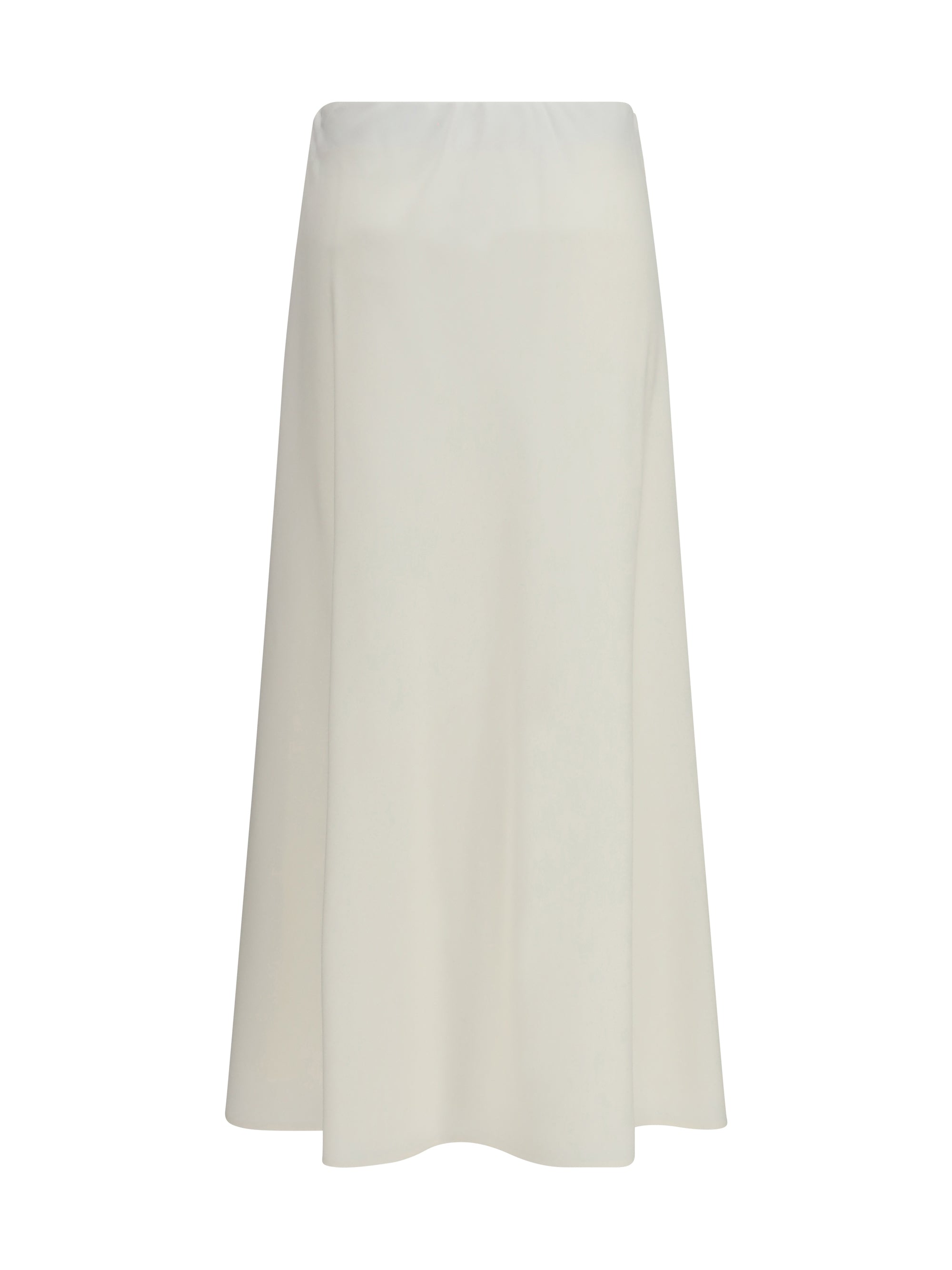 flute virgin wool and viscose twill skirt