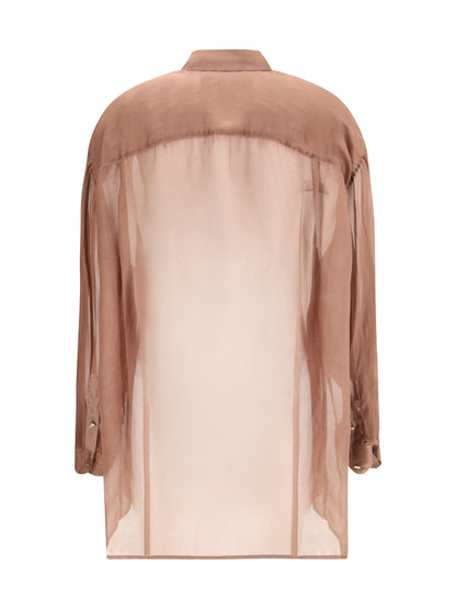 DARKPARK M keanu silk organza shirt