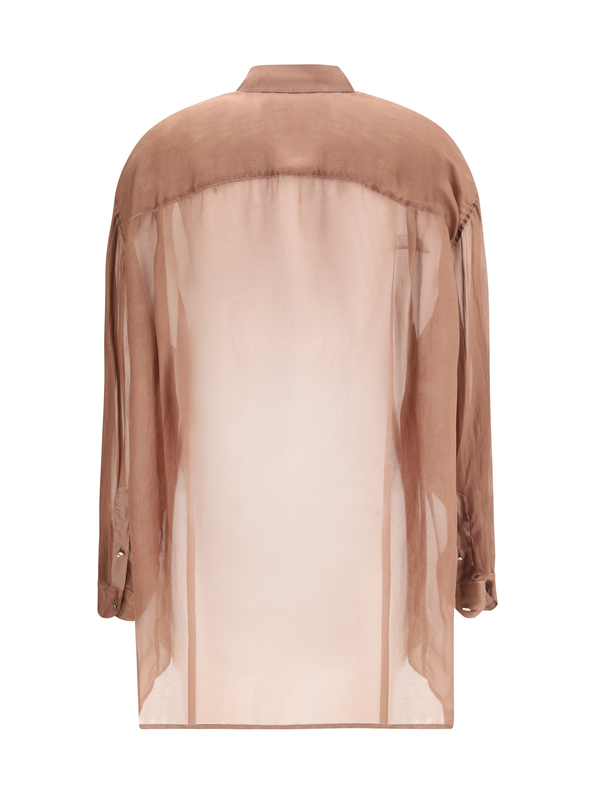 keanu silk organza shirt