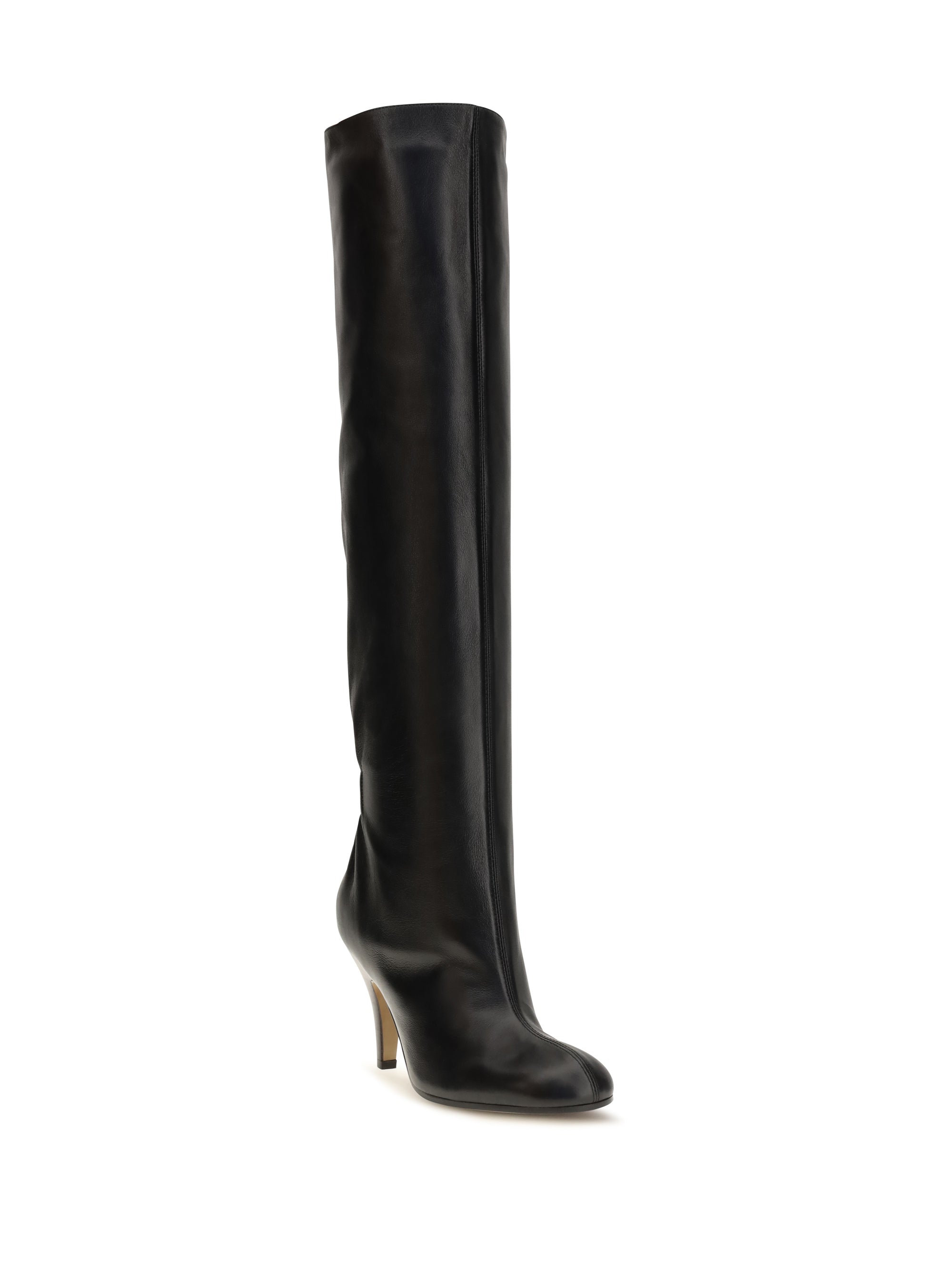 leather high boots