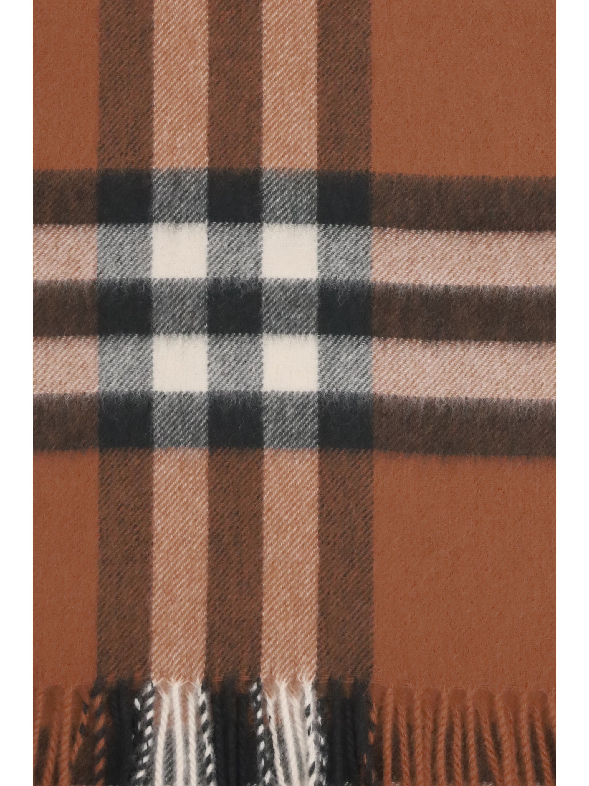 BURBERRY OS check cashmere scarf