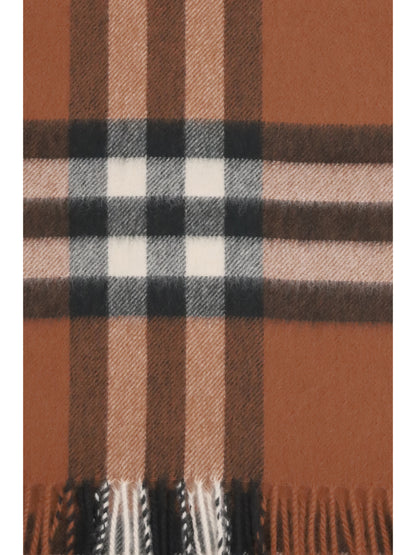 BURBERRY OS check cashmere scarf
