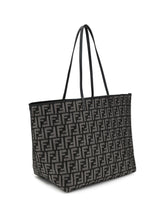 FENDI OS roll large shopper bag with all-over ff motif