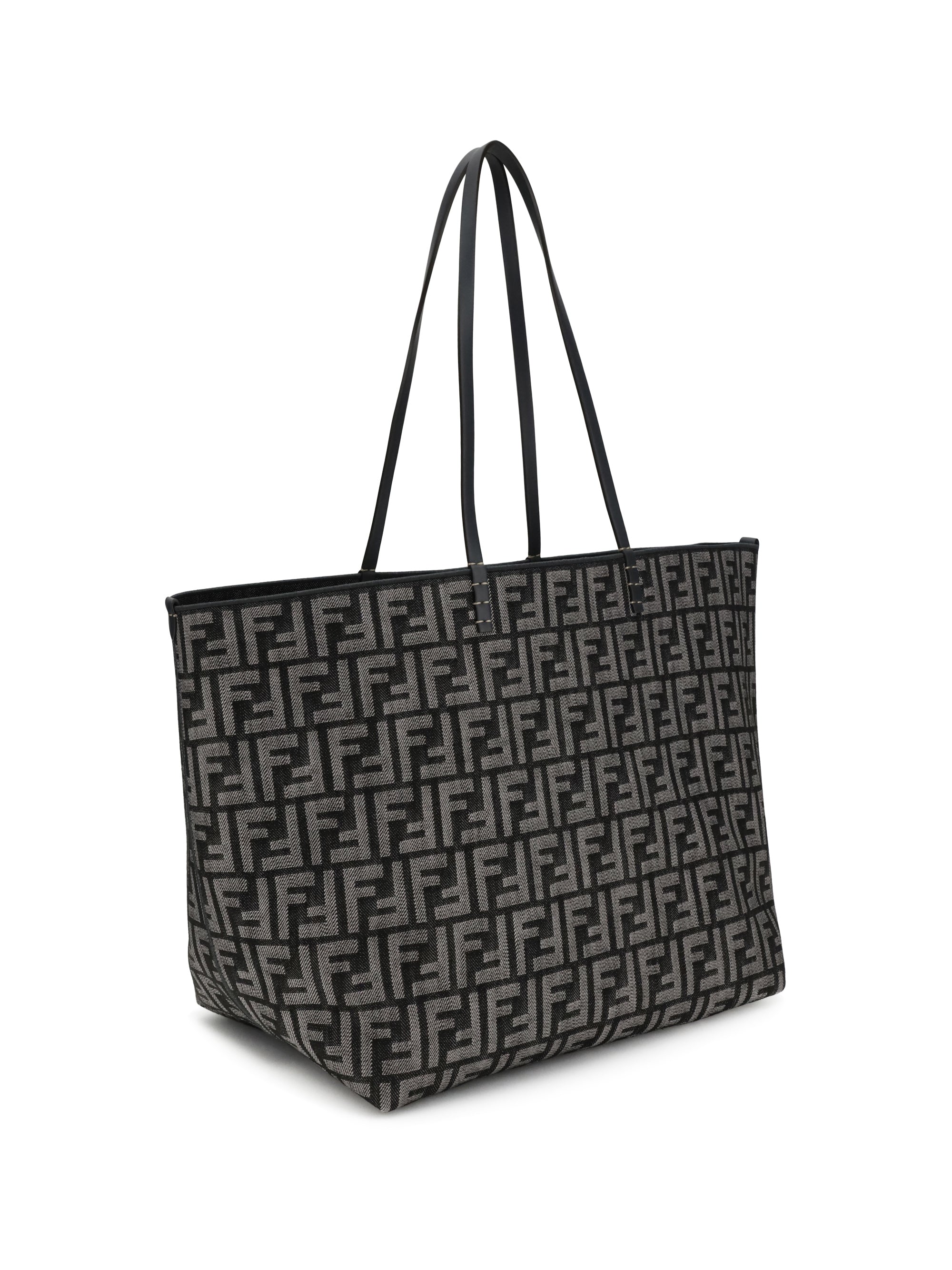 FENDI OS roll large shopper bag with all-over ff motif