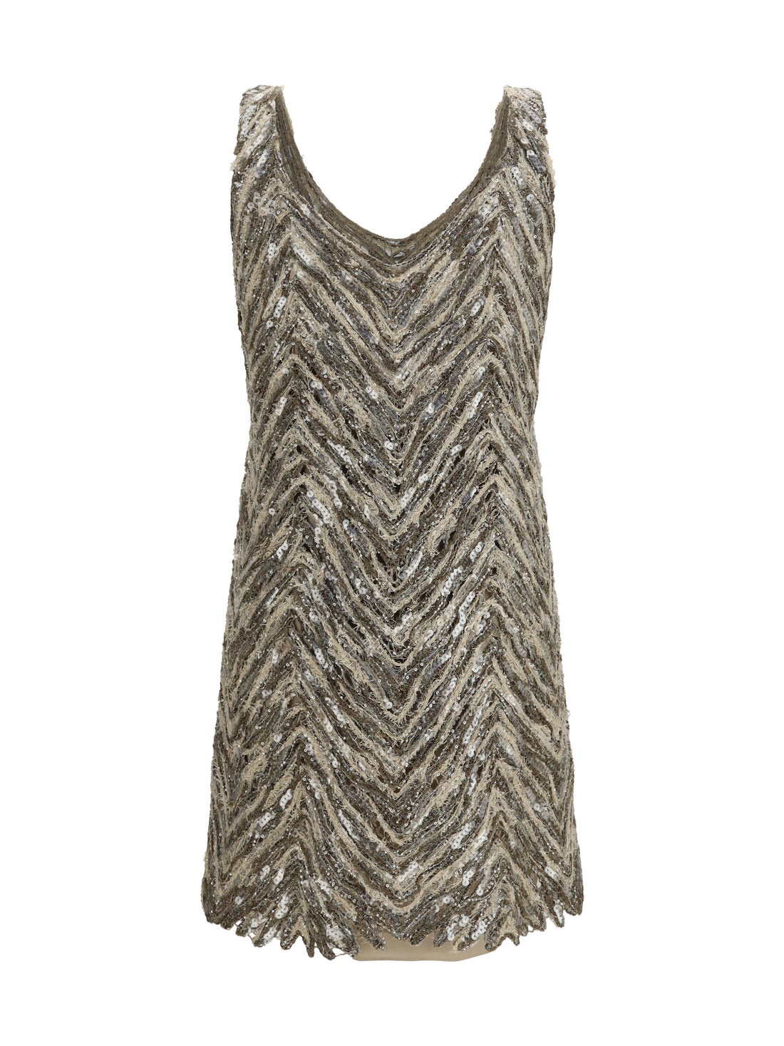 BRUNELLO CUCINELLI M short sequin dress