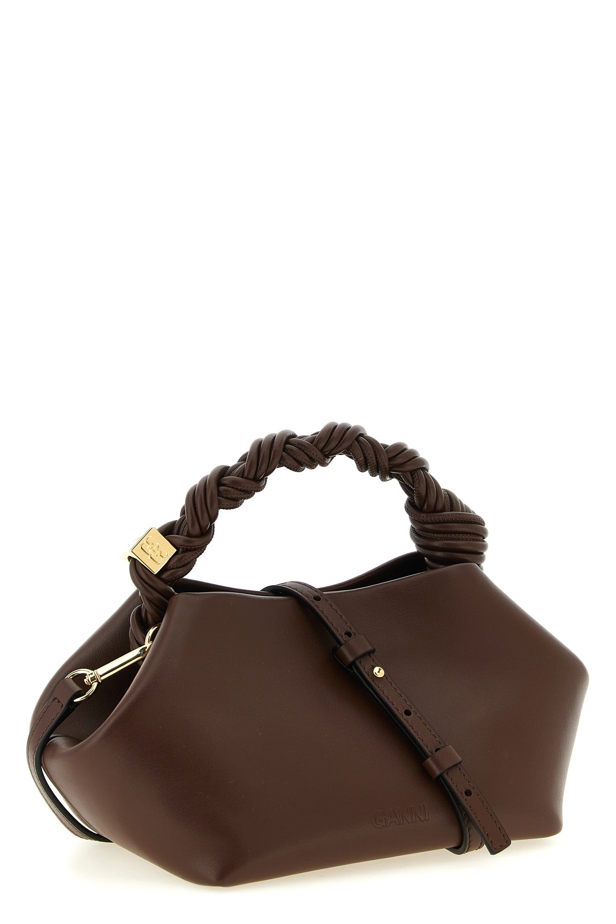 small bou leather and leather-effect fabric handbag