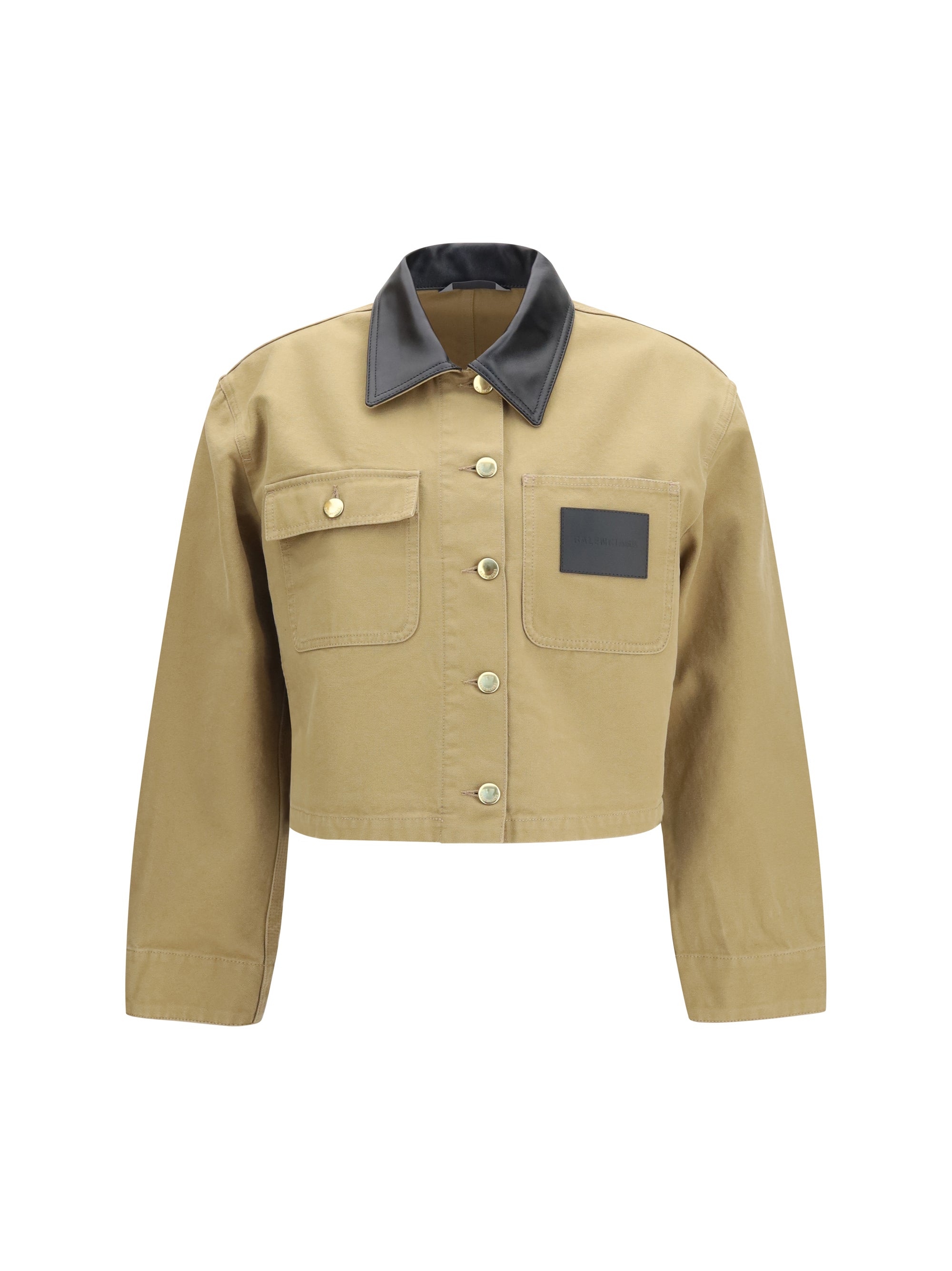 heavy cotton cropped jacket