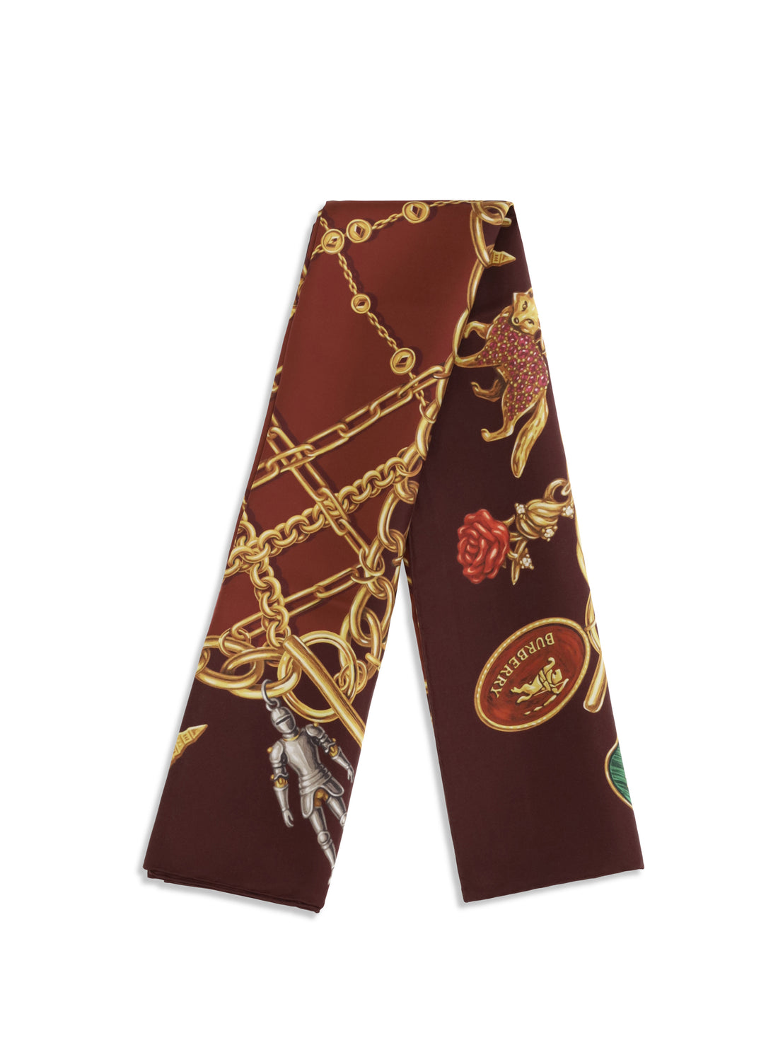BURBERRY OS silk scarf