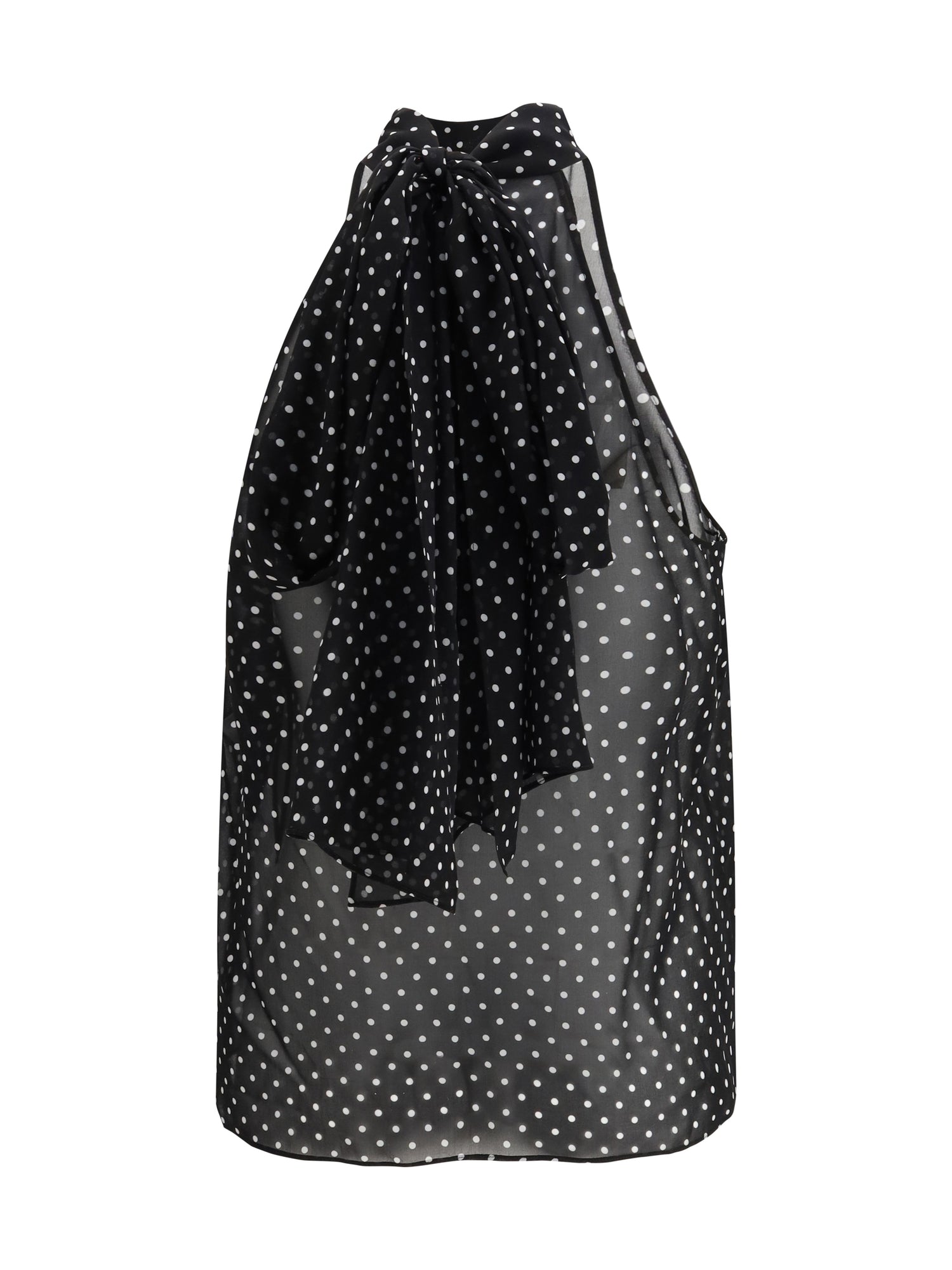 TOM FORD 40 silk polka dot blouse