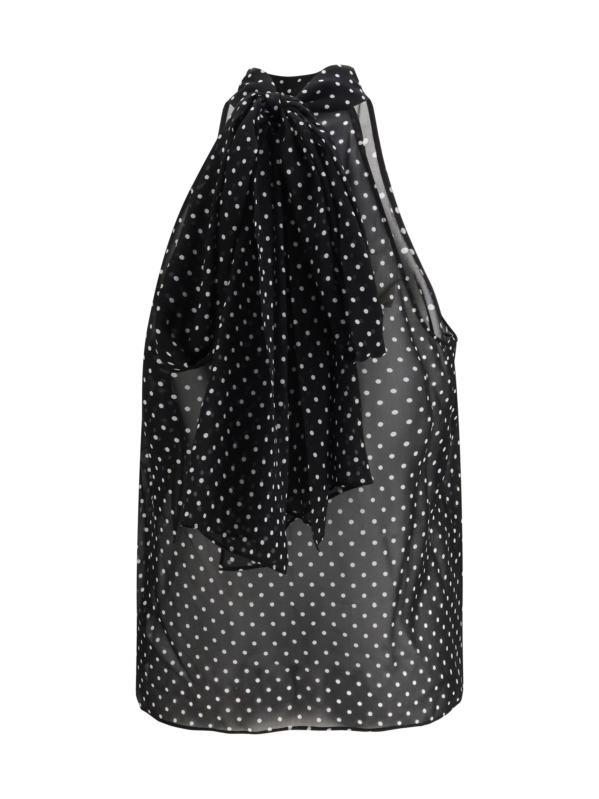 TOM FORD 40 silk polka dot blouse