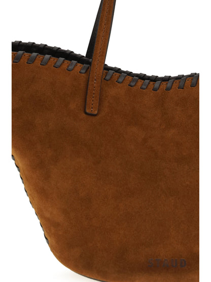 STAUD OS suede caro handbag