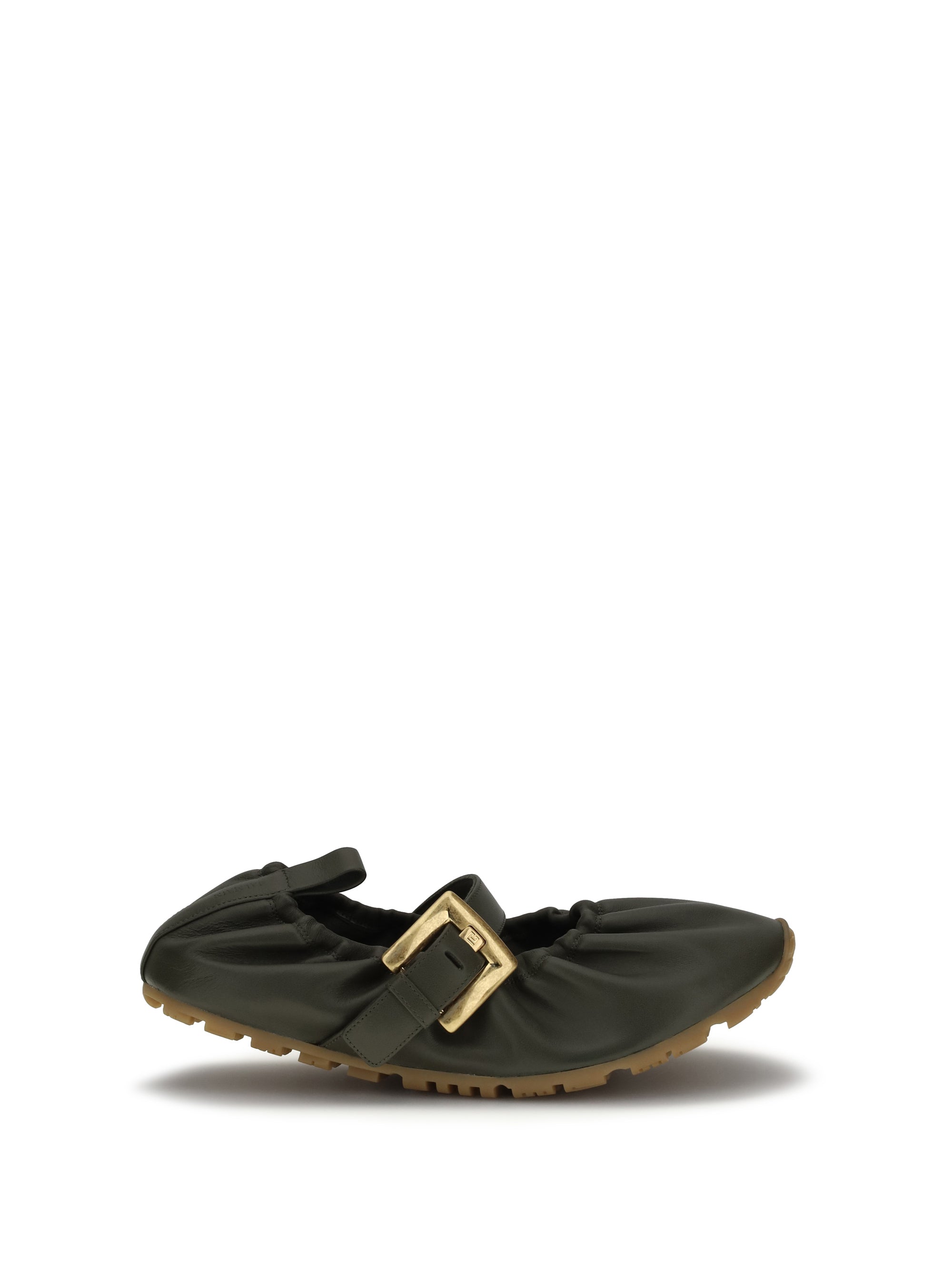 buckle strap ballerinas