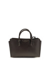 small antigona catchall glossy grained leather handbag