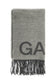 jacquard logo scarf