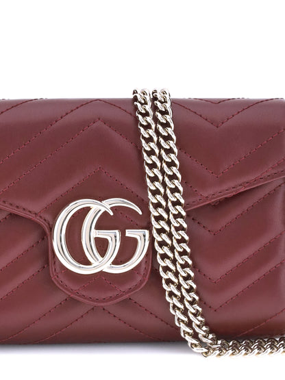 gg marmont wallet with chain