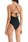 one-piece swimsuit with logo