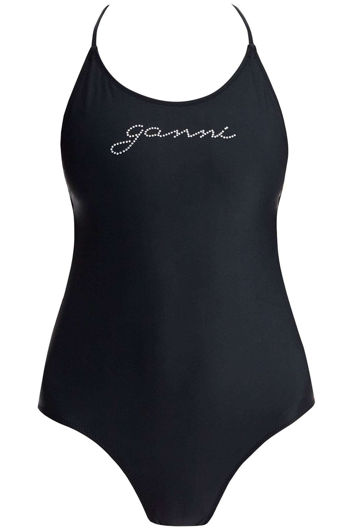 one-piece swimsuit with logo