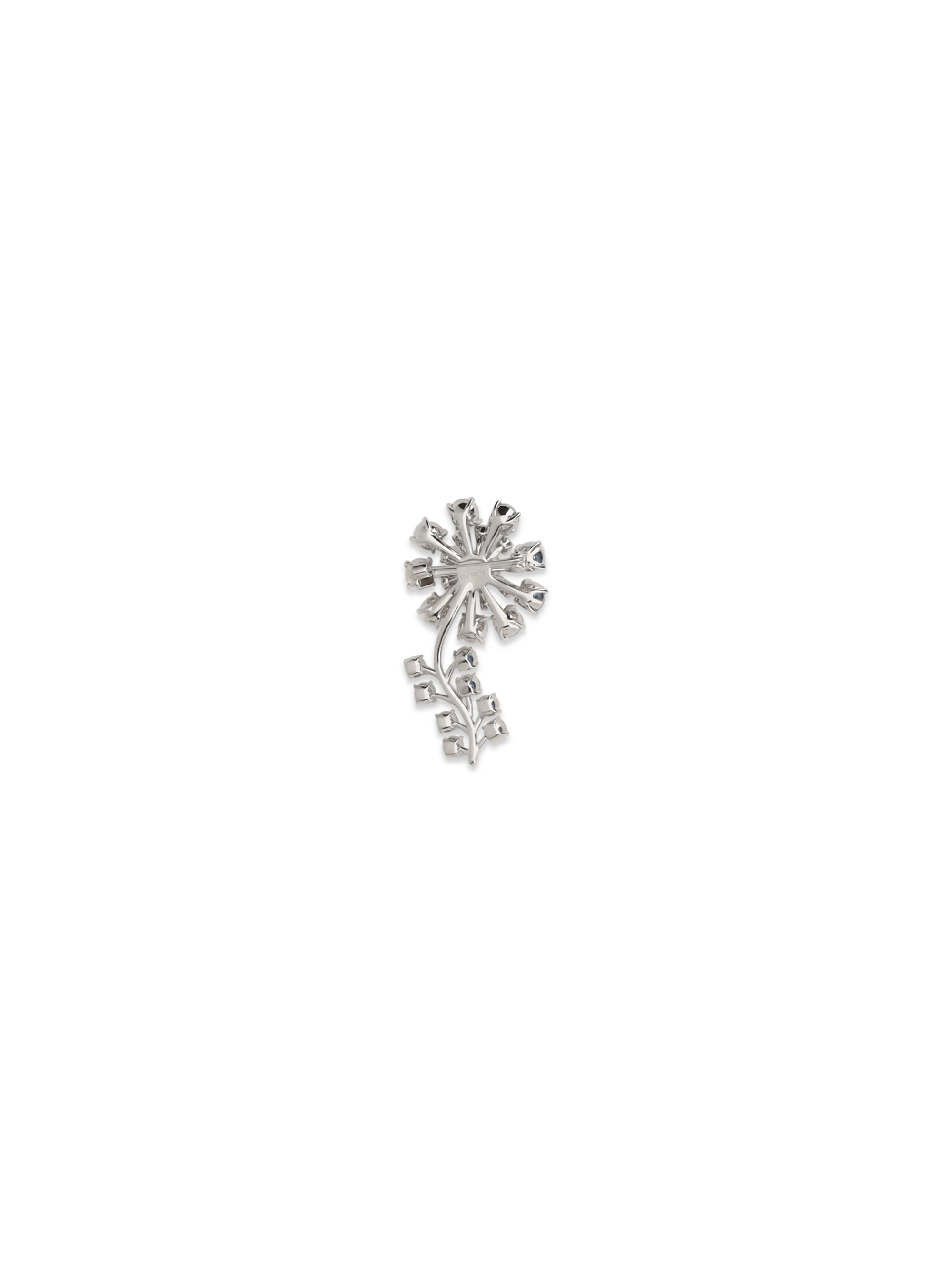 crystal flower brooch
