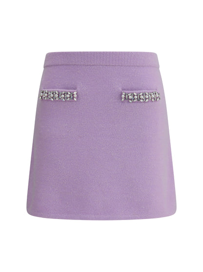 SELF-PORTRAIT M knit miniskirt
