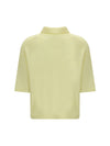 short-sleeve polo neck sweater