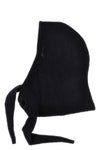 alpaca blend hood to tie around the neck