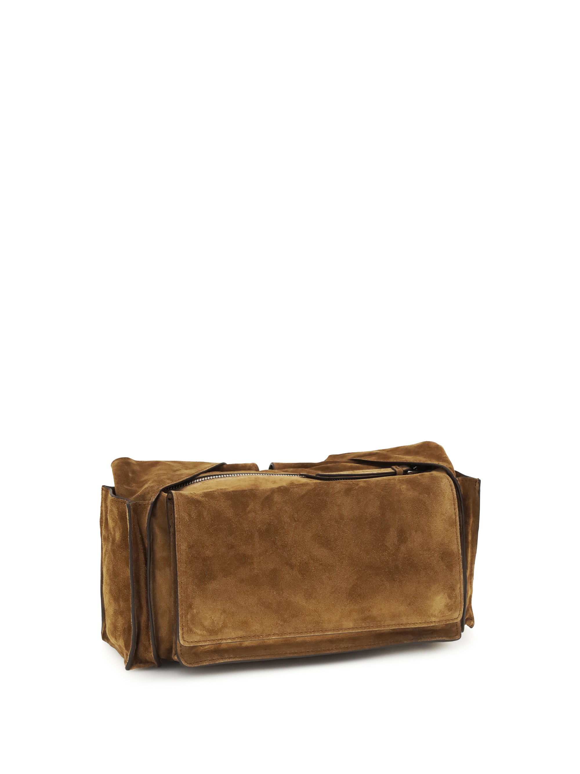 utilitaire suede shoulder bag