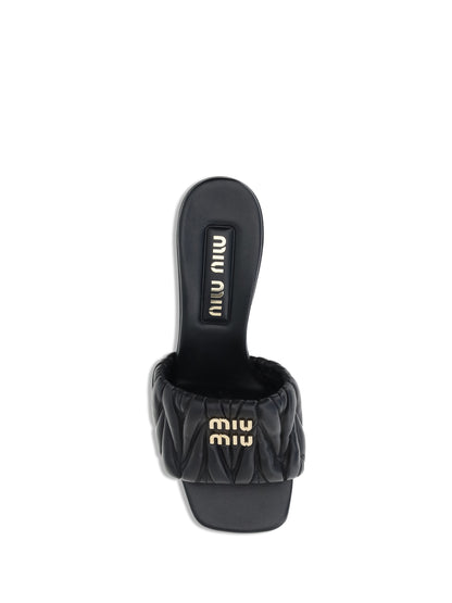 MIU MIU 36.5 logoed sandals