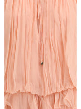 CHLOÉ 36 mini dress with cape in silk muslin