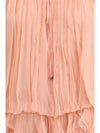 mini dress with cape in silk muslin