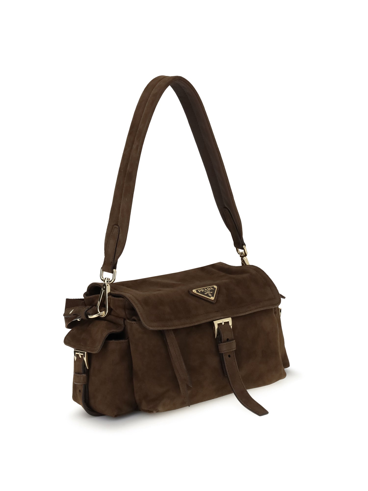 explore medium suede shoulder bag