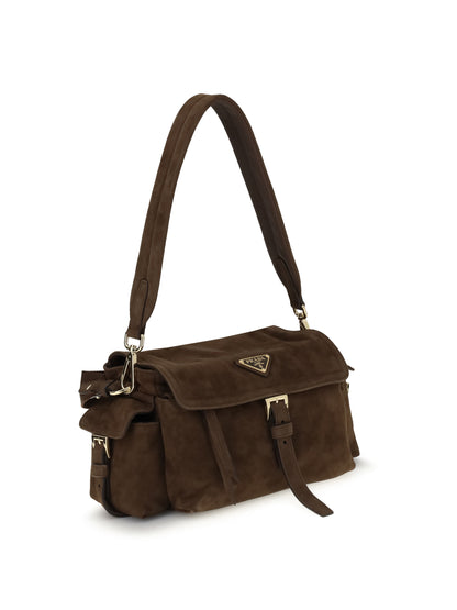 explore medium suede shoulder bag
