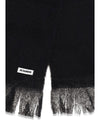 wool scarf with logo