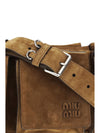 utilitaire suede shoulder bag