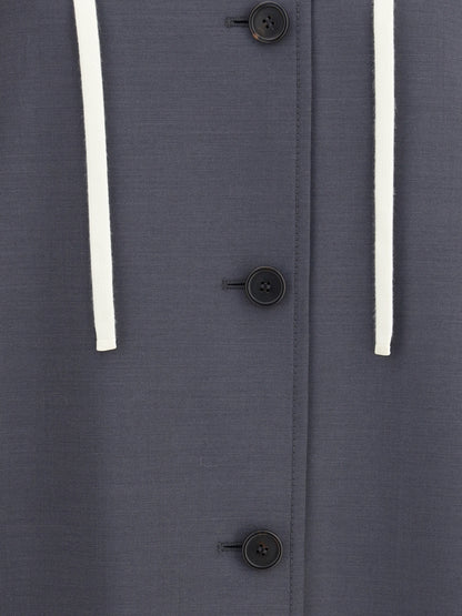 MIU MIU 38 hooded long coat