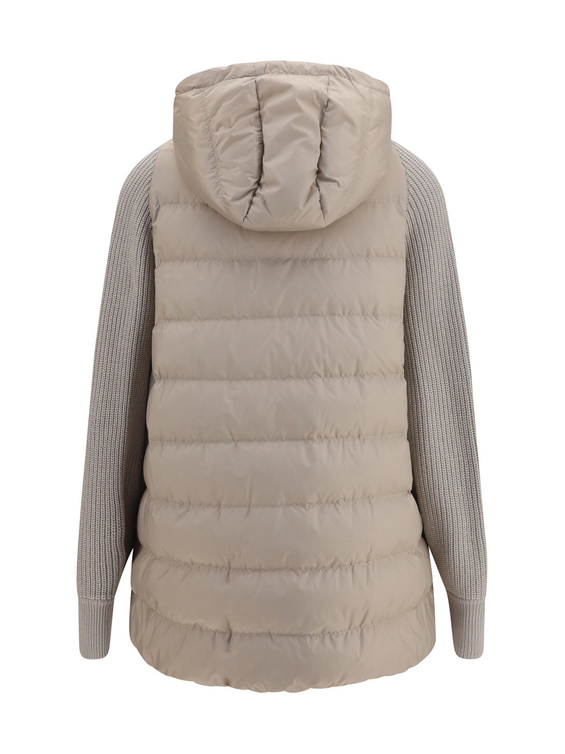 BRUNELLO CUCINELLI 40 long monili chain puffer jacket