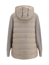 long monili chain puffer jacket