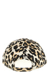 leopard-print cotton canvas cap