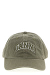 used-effect washed cotton canvas cap