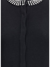PINKO L rhinestone cardigan