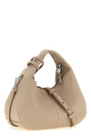 mini hobo handbag in textured faux leather