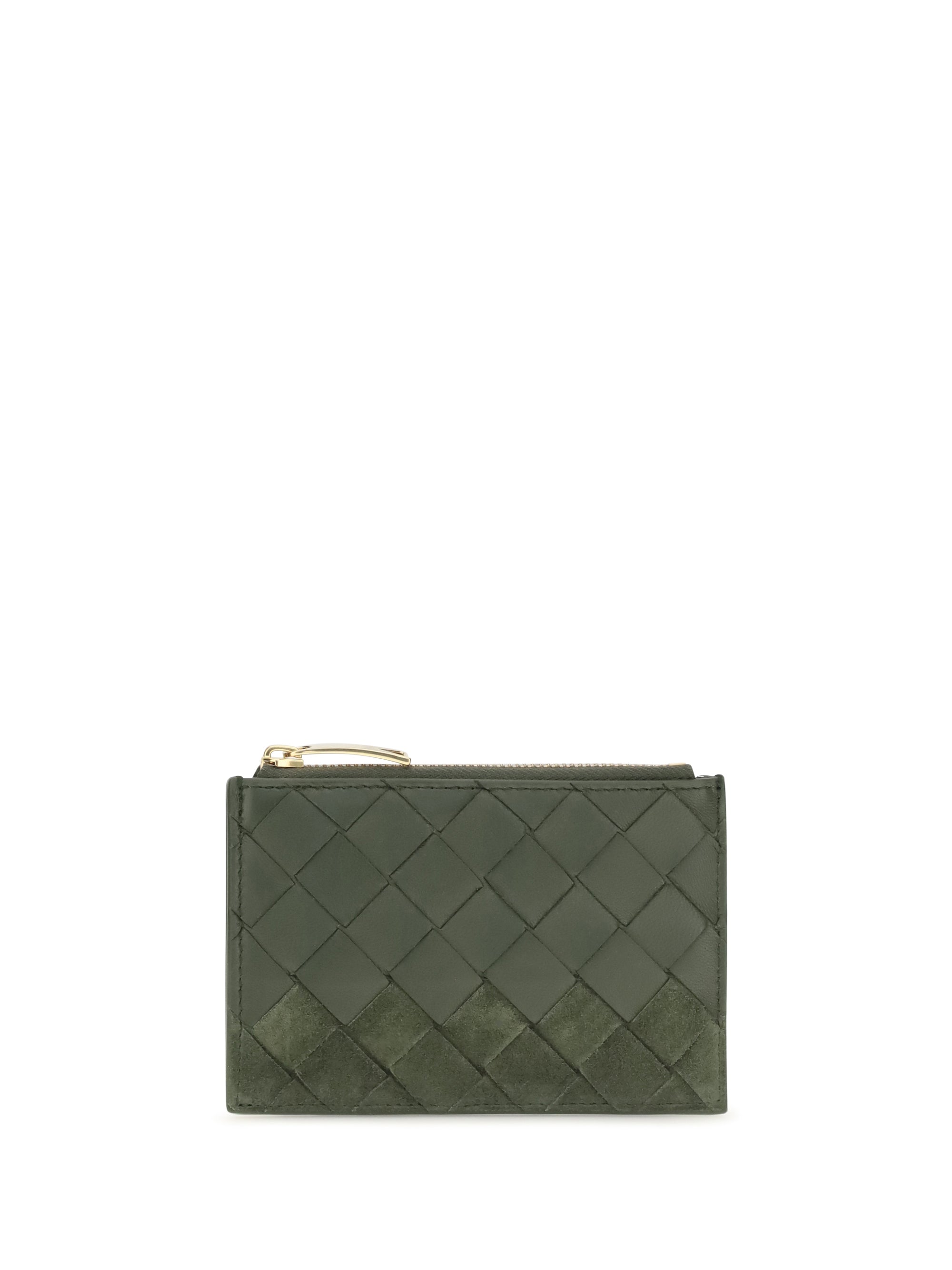 intrecciato zip cardholder