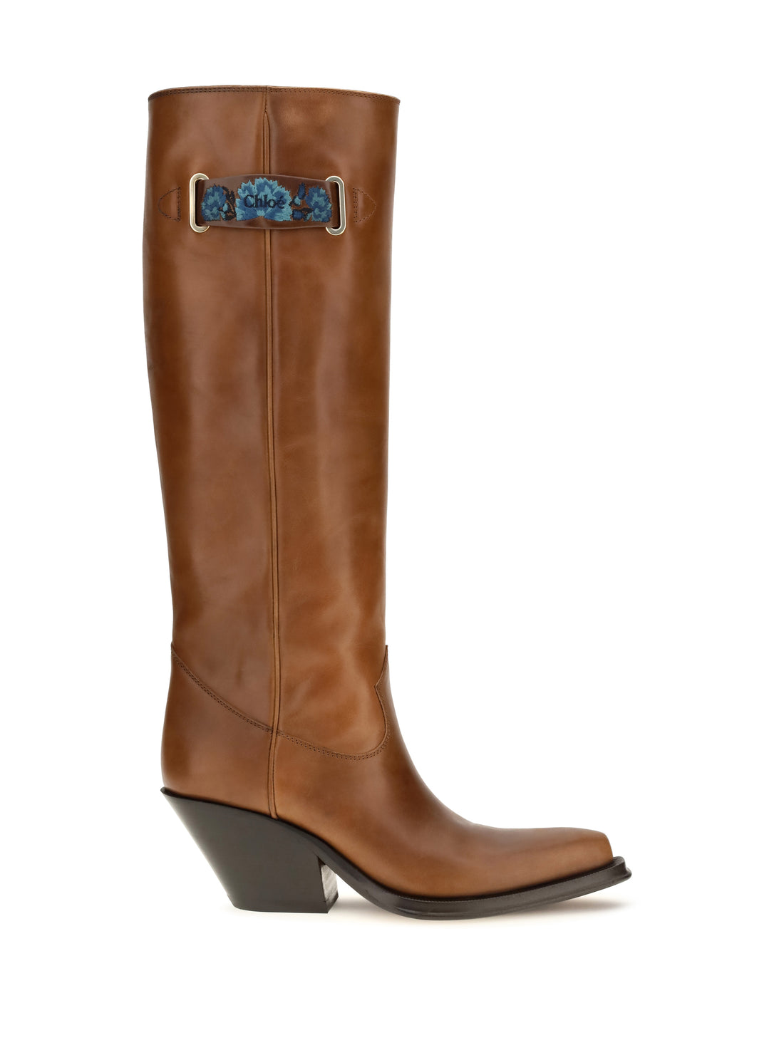 CHLOÉ 36 azelan over-the-knee leather boots