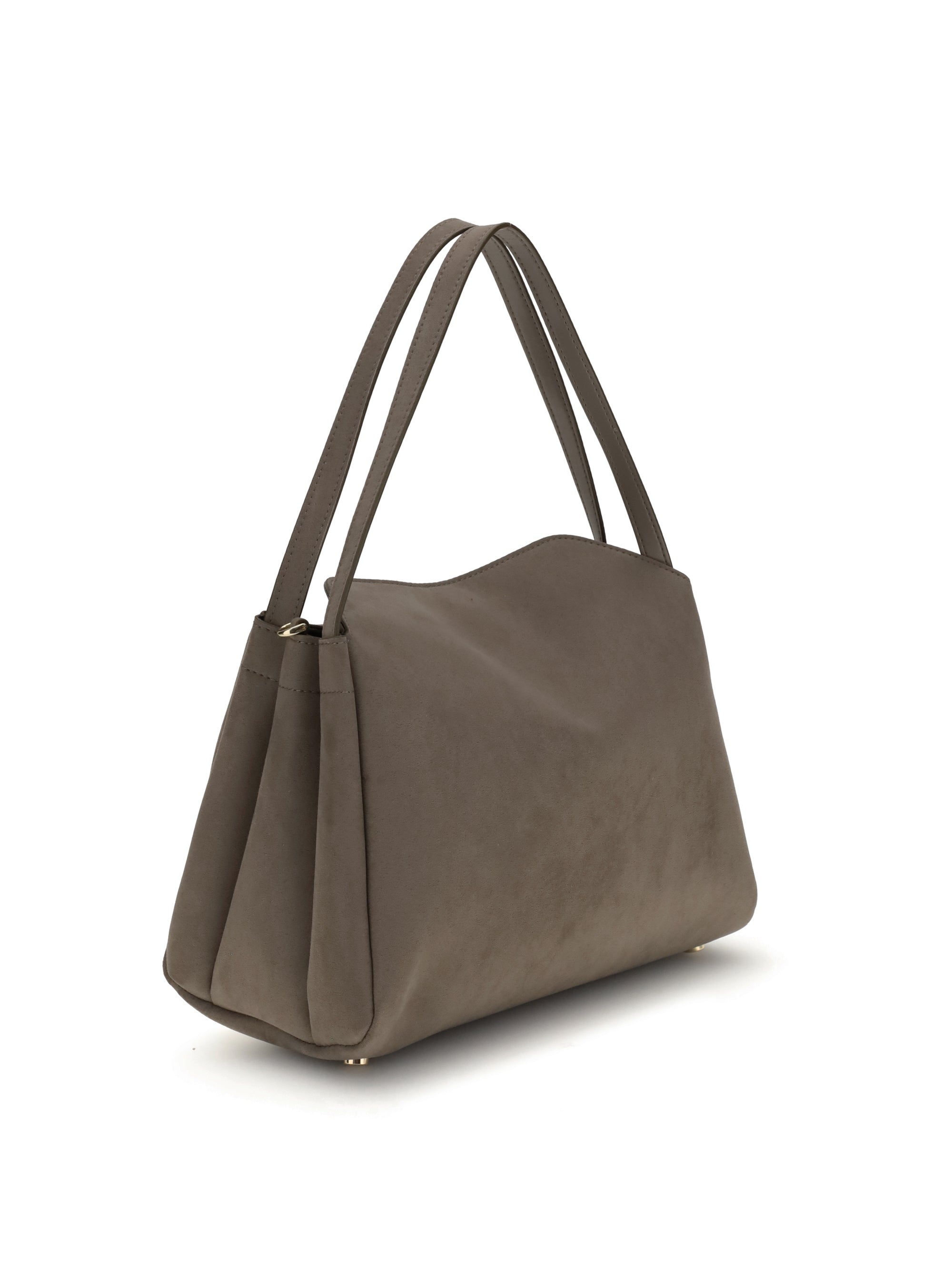 THEMOIRÈ OS eudora suede vegan shoulder bag