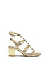 VALENTINO GARAVANI 36.5 rockstud sandals laminated leather