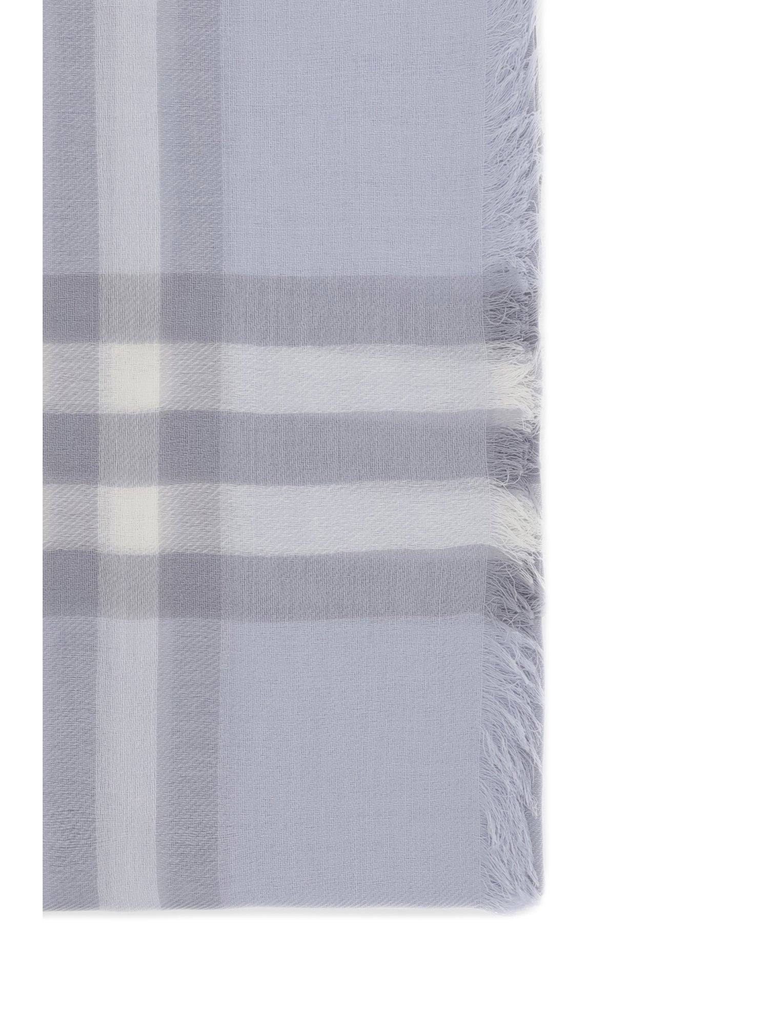 BURBERRY OS wool check wide scarf
