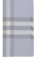 BURBERRY OS wool check wide scarf