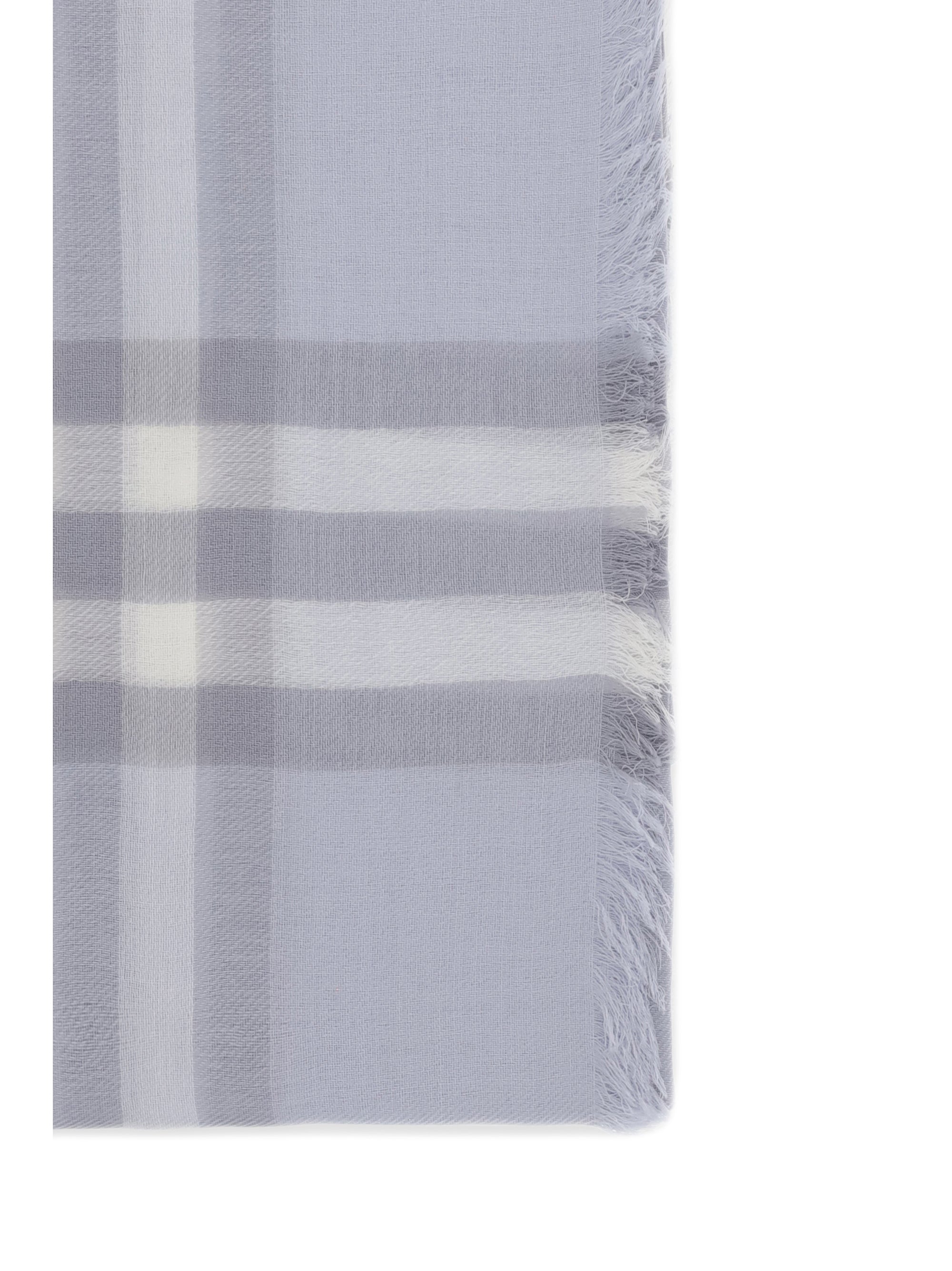 BURBERRY OS wool check wide scarf